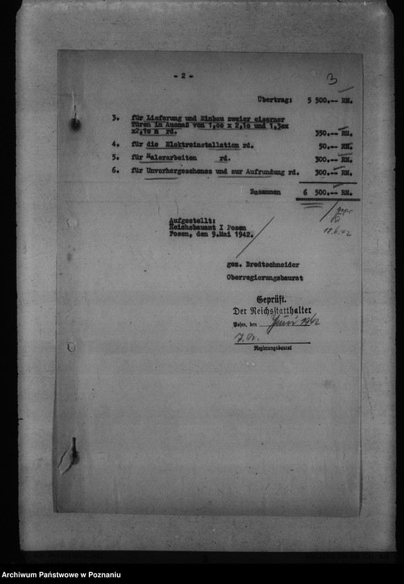 Obraz 7 z jednostki "Bauten für die Reichsuniversität Posen"