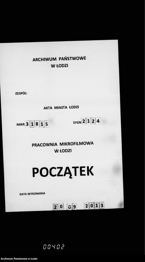 Obraz 1 z jednostki "O najme kvartir dlja okolotočnych nadziratelej lodzinskoj policji"
