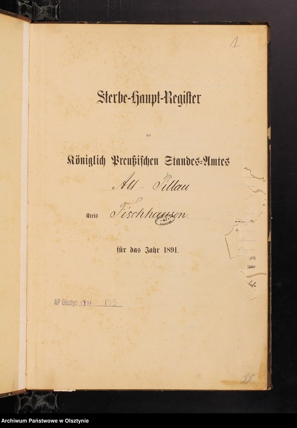 image.from.unit.number "Sterbe-Haupt-Register Nr 1 - 105"