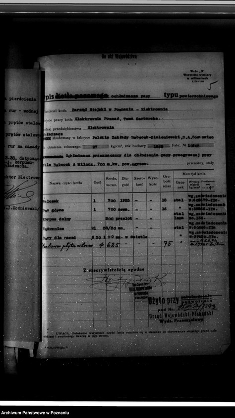 Obraz 9 z jednostki "Elektrownia Poznań Tama Garbarska nr woj. 7292"