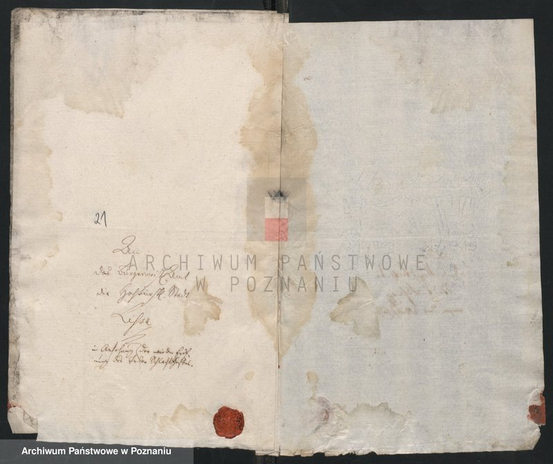 Obraz 19 z jednostki "Korespondencja, zarządzenia, wyroku władzy zwierzchniej miasta Leszna tj. Ant. Sułkowskiego i jego urzędników w sprawach administracyjno - porządkowych, finansowych i spornych; język niemiecki"