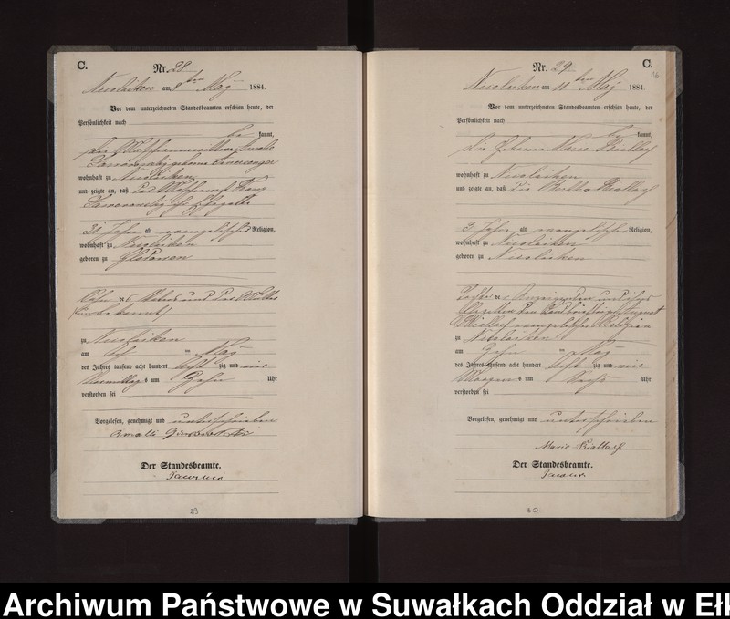 image.from.unit.number "Sterbe-Haupt-Register des Königlichen Preussischen Standes-Amtes Stadt Nicolaiken Kreis Sensburg"
