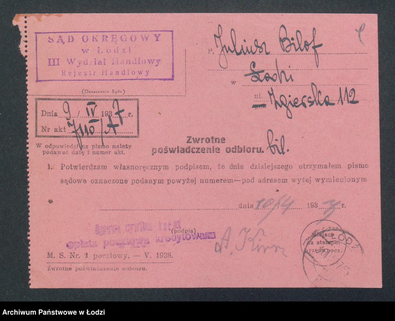 Obraz 11 z jednostki "Juljusz Bilof – sklep rzeźniczy"