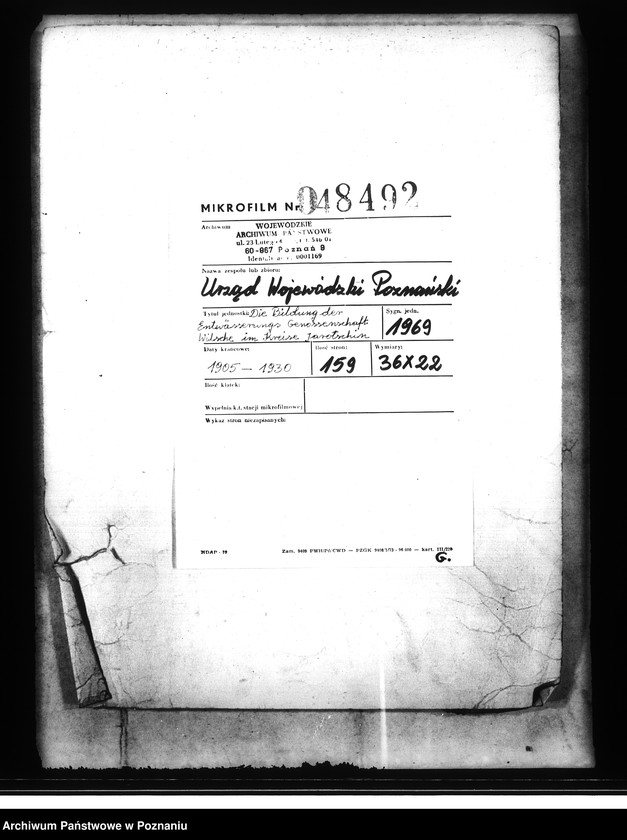 Obraz 2 z jednostki "Die Bildung der Entwaesserung Genossenschaft Wilsche im Kreise Jarotschin"