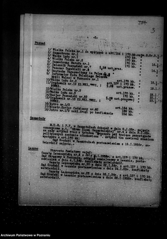 Obraz 7 z jednostki "Sprawozdania prasowe za czas od stycznia do grudnia 1935 r."