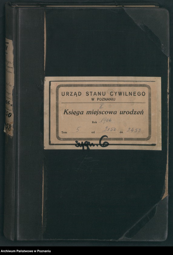 Obraz 2 z jednostki "Księga miejscowa urodzeń"