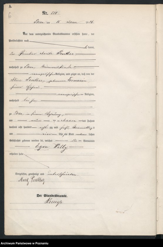 Obraz 9 z jednostki "Księga urodzeń t. II"