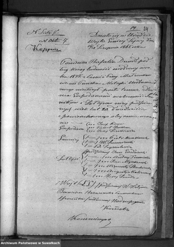 image.from.unit.number "Dowody Akt Ślubnych Okręgu Bożniczego Puńsk z r. 1866"