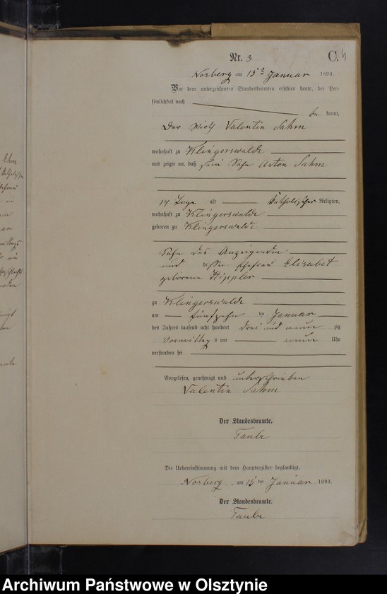 image.from.unit.number "Sterbe-Neben-Register Nr 1 - 51"