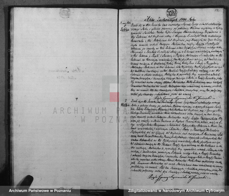 Obraz 14 z jednostki "Akta urodzeń, małżeństw i zgonu"