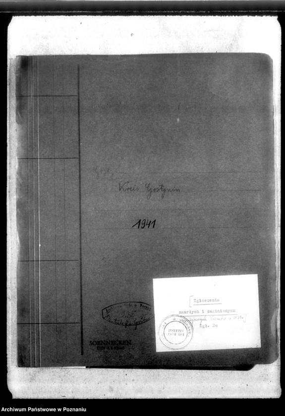 Obraz 4 z jednostki "Kreis Gostynin. Zgłoszenia zmarłych i zaginionych miejscowych Niemców w 1939 roku"