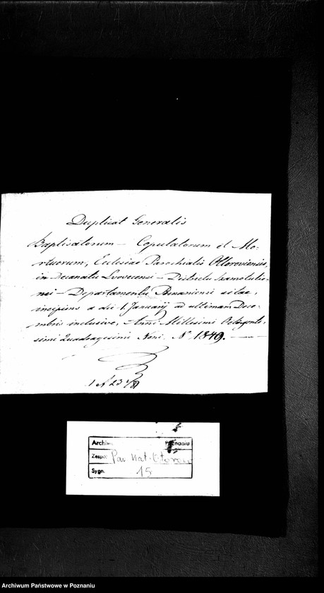 image.from.unit.number "Duplicat baptisatorum, copulatorum, mortuorum"