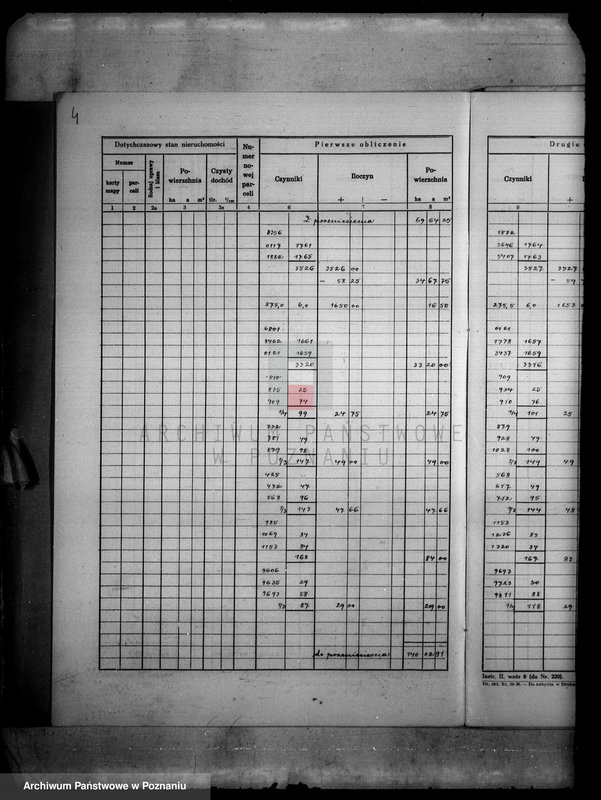 Obraz 8 z jednostki "/Obliczenie pomiarowe obrębu Dębowo i Dąbrowa w powiecie wyrzyskim wraz ze szkicami polowymi/"