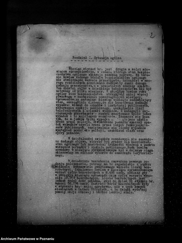Obraz 6 z jednostki "Sprawozdanie sytuacyjne ze stanu bezpieczeństwa za miesiące styczeń-maj, lipiec 1939 r. oraz sprawozdanie z polskiego legalnego ruchu politycznego za miesiąc czerwiec 1939 r."