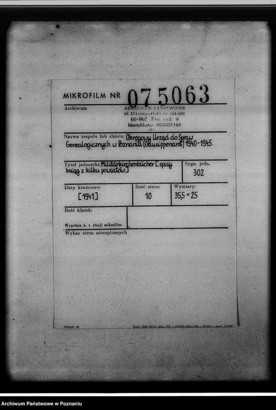 Obraz 2 z jednostki "Militärkirchenbücher [spisy ksiąg z kilku powiatów]"