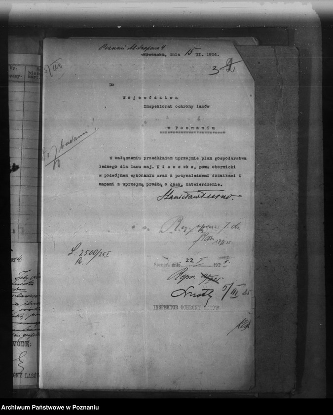 image.from.unit.number "Nadzór nad gospodarką w lasach majętności Kiszewko powiat obornicki"