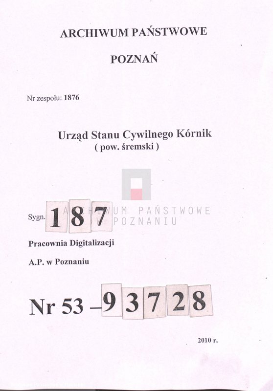 Obraz 1 z jednostki "Księga urodzeń"