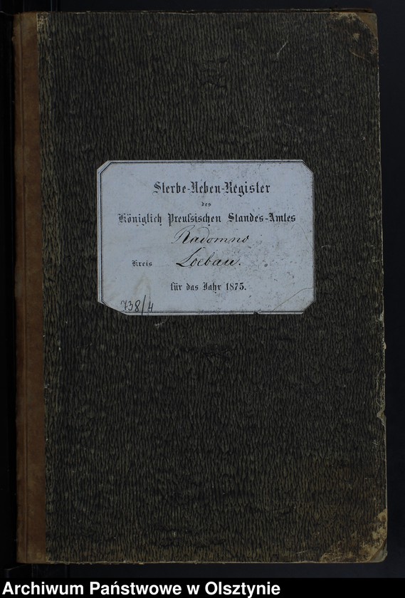 image.from.unit.number "Sterbe-Neben-Register Nr 1 - 74"