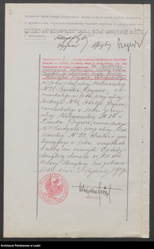 Obraz 4 z jednostki "Spółka Węglowa „Ignis” Henryk Prywer i synowie"