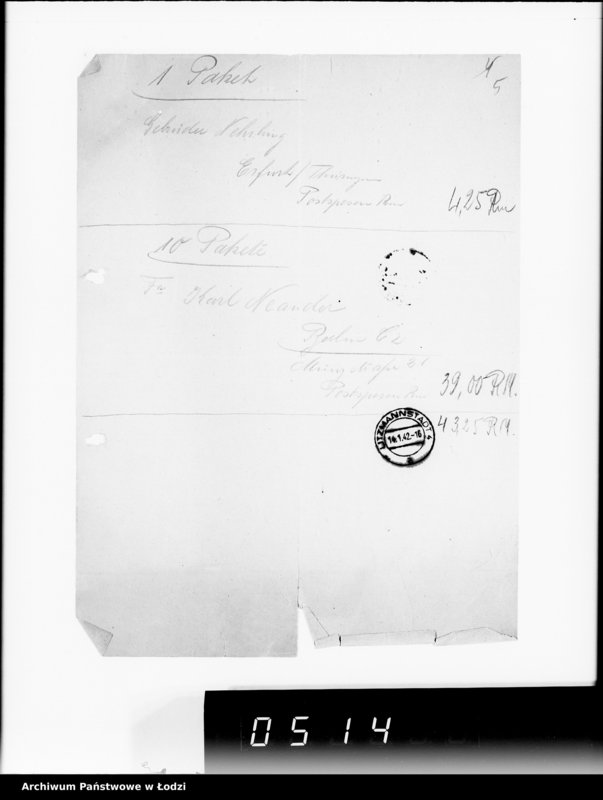 Obraz 9 z jednostki "1. Kassenbelege von nr 1 bis nr 208"