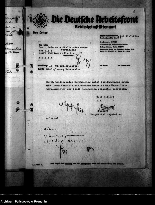 Obraz 13 z jednostki "Wirtschaftsplan Hohensalza (Inowrocław)"