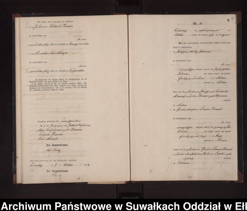 image.from.unit.number "Heiraths-Neben-Register des Preussischen Standes-Amtes Milken Kreis Loetzen"