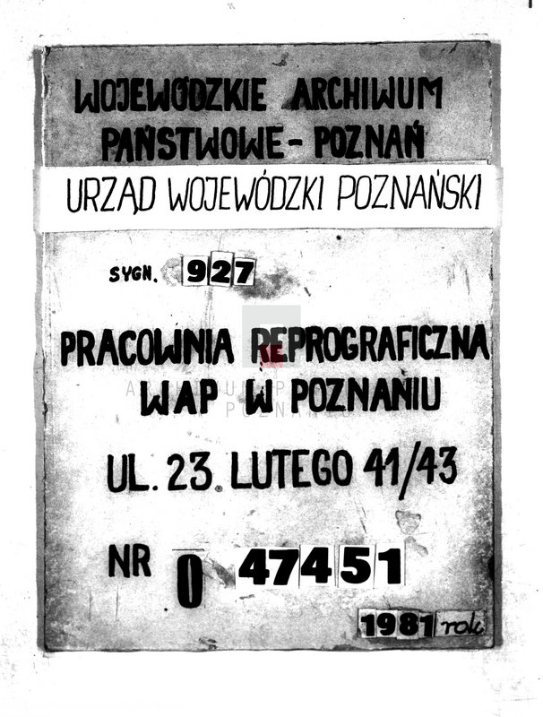 Obraz 1 z jednostki "/Kółko Rolnicze/ sprawy organizacyjne"