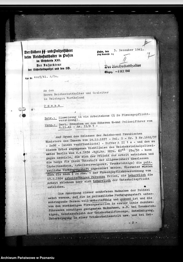 Obraz 11 z jednostki "Einwesung ins Arbeitshaus"