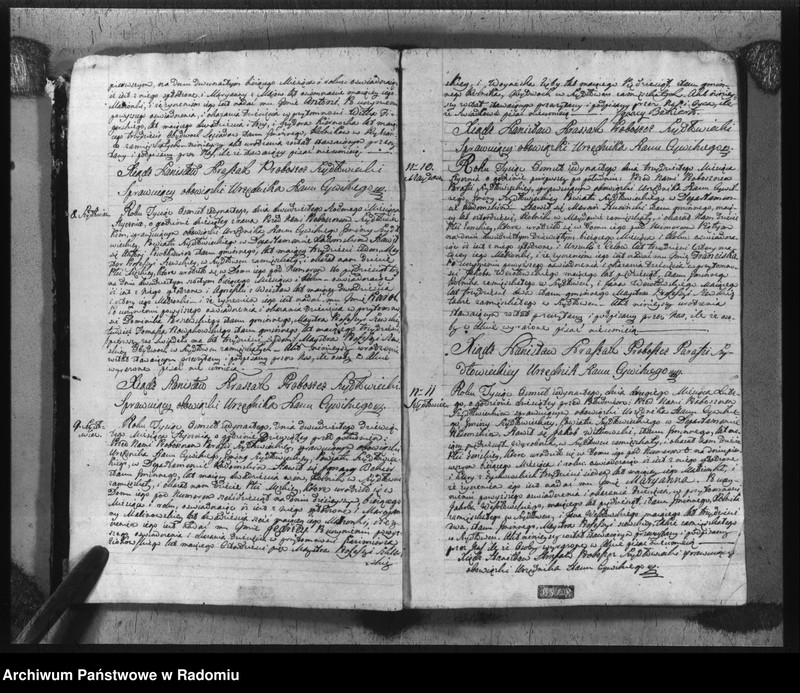 image.from.unit.number "Akta urzędnika stanu cywilnego gminy Szydłowiec z roku 1811"