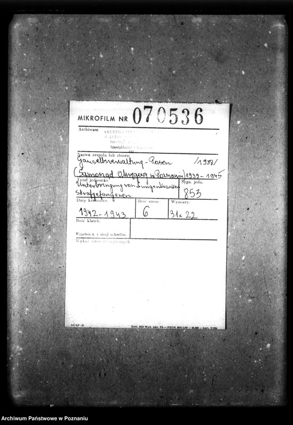 Obraz 2 z jednostki "Unterbringung von Lungenkranken - Strafgefangenen."