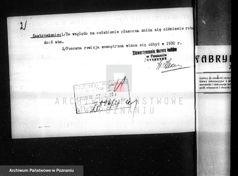 image.from.unit.number "Fabryka listew E. Płotkowiaka w Poznaniu nr woj. 6368"