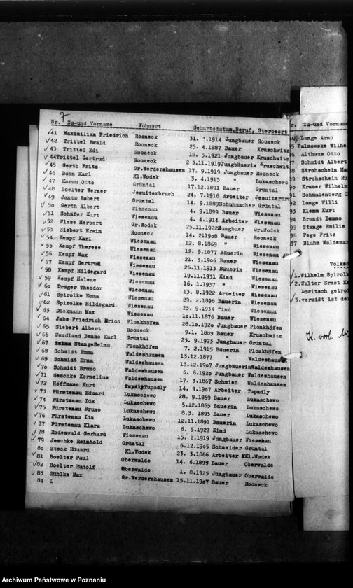 Obraz 12 z jednostki "Kreis Hohensalza (Inowrocław). Korespondencja w sprawie miejscowych Niemców, którzy zginęli w 1939 roku"