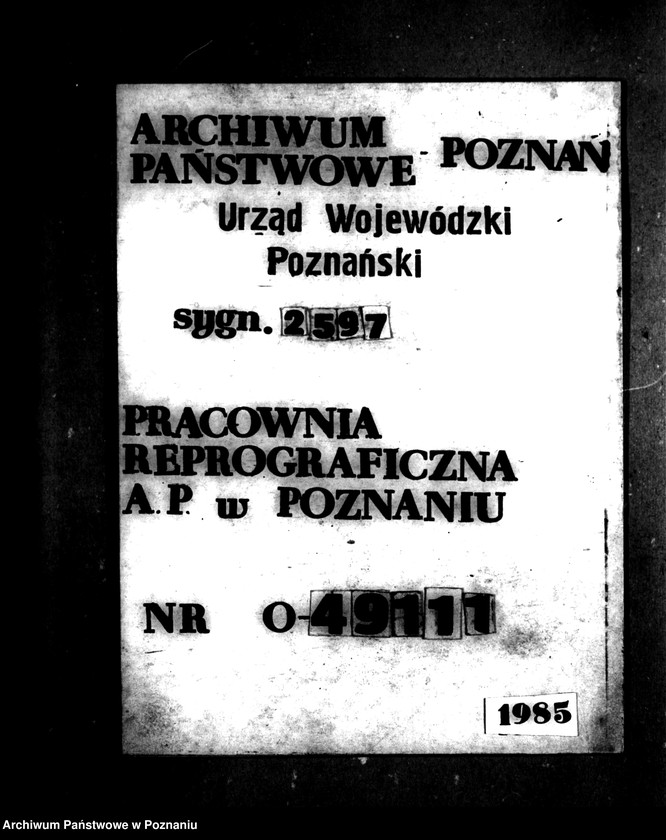 Obraz 1 z jednostki "Majątek Broniewice-Wierzejewice powiatu mogileńskiego wyłączenie z art. 4 i 5 ustawy o wykonaniu reformy rolnej"
