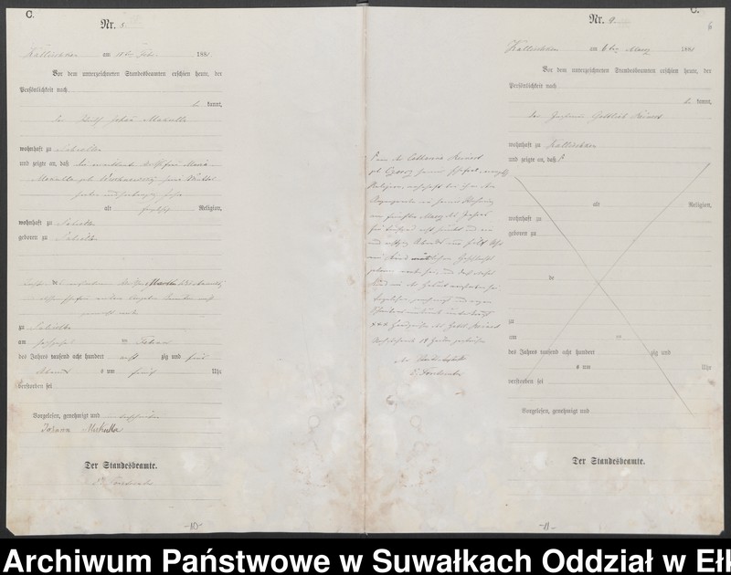 image.from.unit.number "Sterbe-Haupt-Register des Königlich Preussischen Standes-Amtes Kallischken Kreis Johannisburg]"