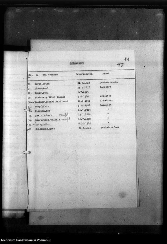 Obraz 19 z jednostki "Kreis Hohensalza (Inowrocław). Korespondencja w sprawie miejscowych Niemców, którzy zginęli w 1939 roku"
