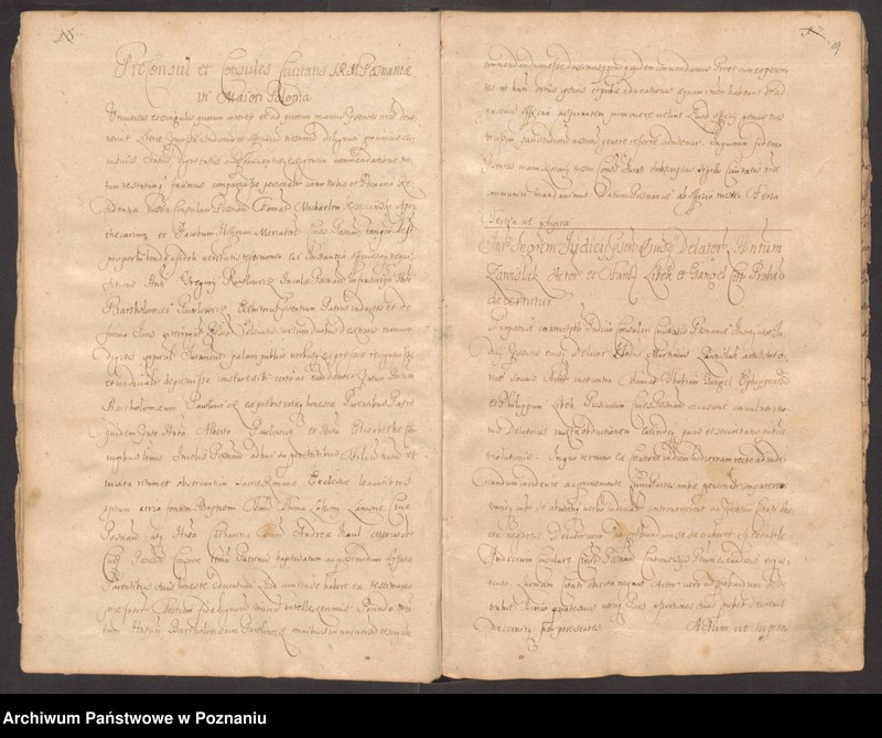 Obraz 11 z jednostki "Acta officii consularis civitatis Posnaniae."