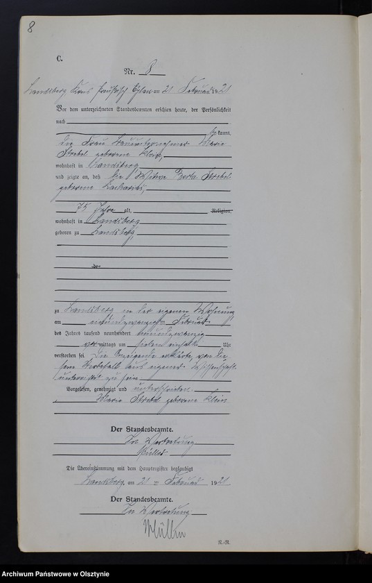 image.from.unit.number "Sterbe-Neben-Register Nr 1 - 39 [ Księga zgonów - wtóropis ]"