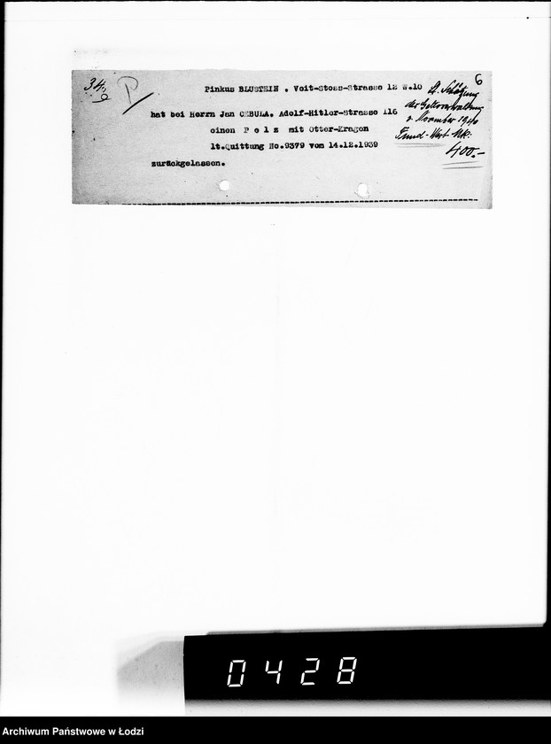 Obraz 10 z jednostki "[Informacje o posiadaniu przez Żydów kosztowności]"