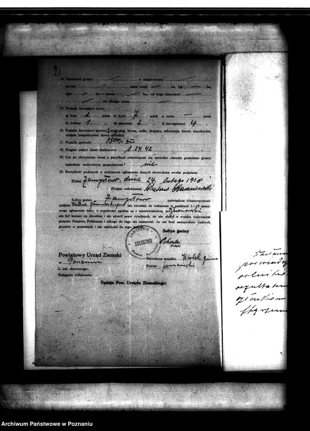 Obraz 6 z jednostki "Majątek Witobel 40 III powiatu poznańskiego Wacław Baranowski"