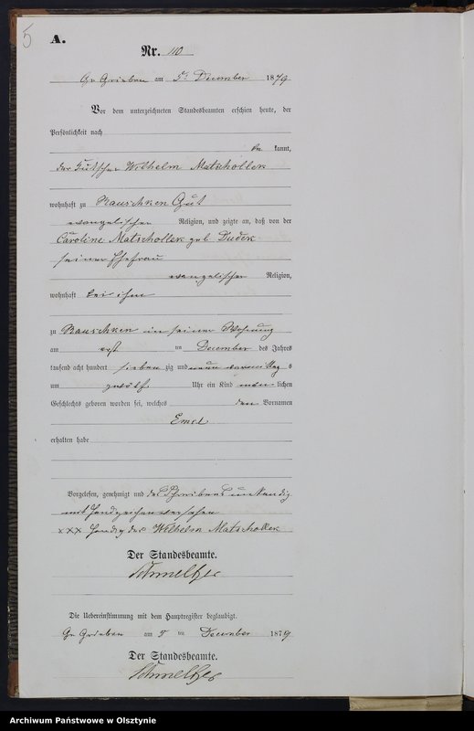 image.from.unit.number "Geburts-Neben-Register Tom II, Nr 107 - 113"