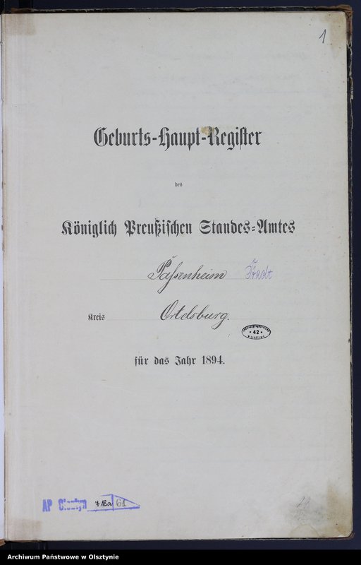 image.from.unit.number "Geburts-Haupt-Register Nr 1 - 78"