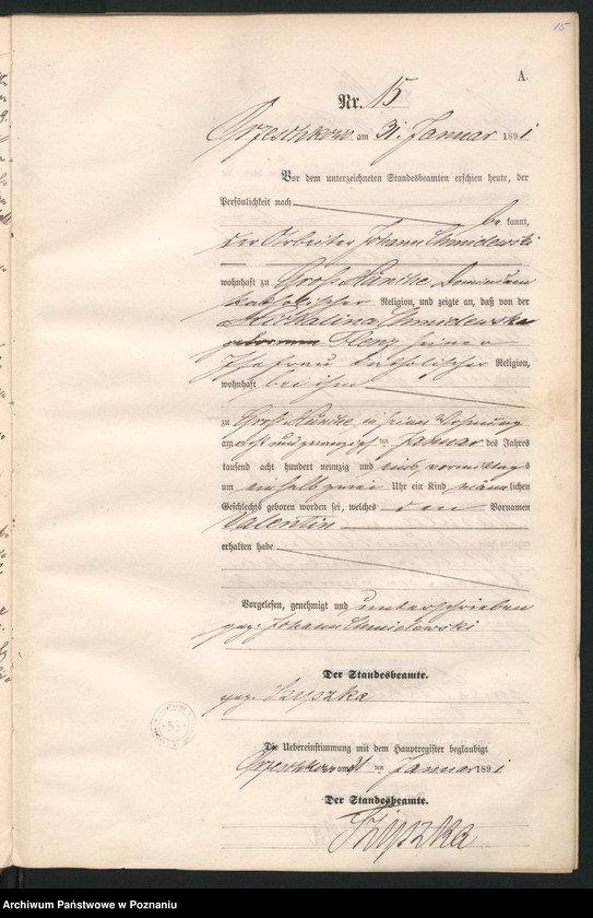 Obraz 18 z jednostki "Księga urodzeń"