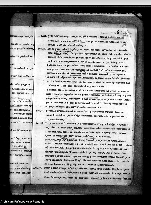 Obraz 15 z jednostki "Sprawy prawne projekty ustaw i rozporządzeń do Sejmu Ustawodawczego"