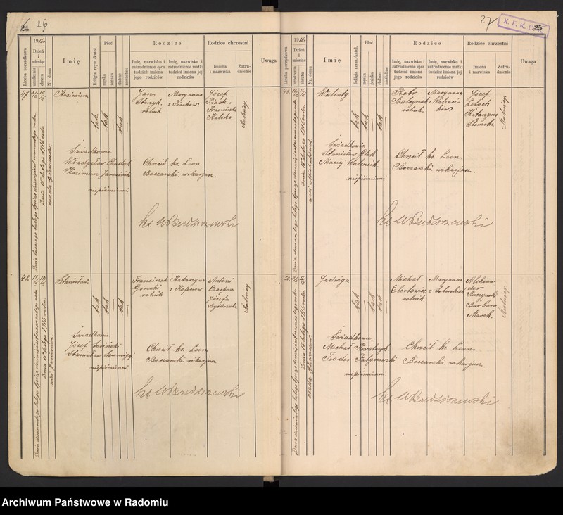 image.from.unit.number "[Duplikat Tom I a i Tom I b Księga urodzonych parafii Głowaczów za 1916 rok]"