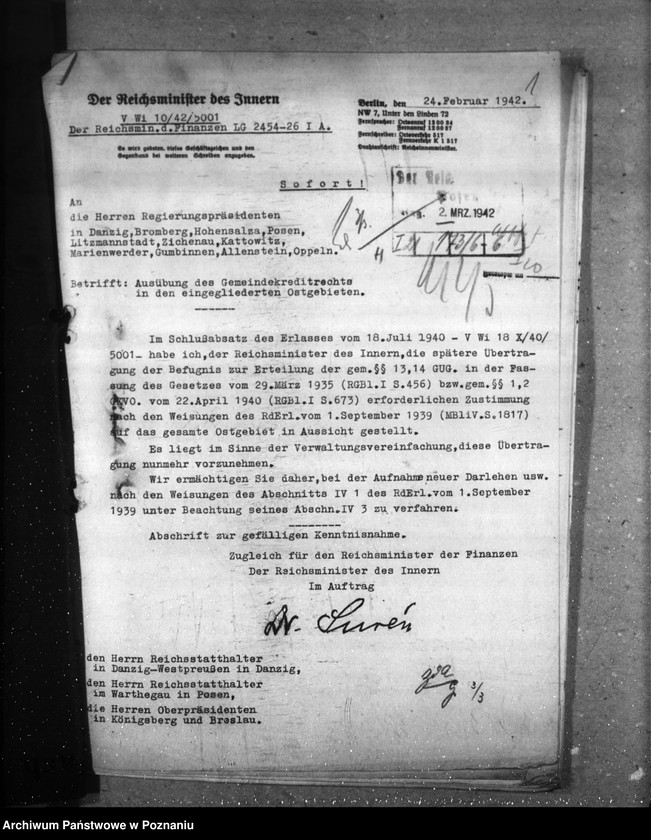 Obraz 5 z jednostki "Finanzbedarf der Stadt Kalisch. Bürgerschaft für Darlehen an abgebrannte Volksdeutsche. Melirationsdauerkredit"