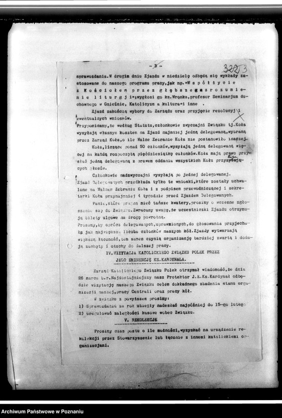 Obraz 7 z jednostki "Okólniki. Programy pracy. Sprawozdania z działalności. Protokoły ze zjazdów: Odezwy, rezolucje, ankiety personalne. Sprawy personalne członkiń stowarzyszenia"