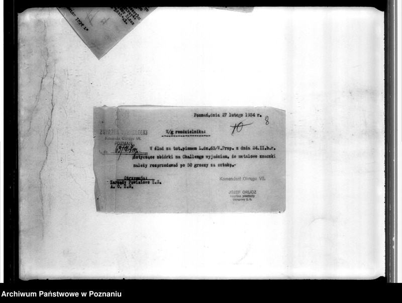 Obraz 12 z jednostki "Sprawy budżetowe - Zarządu Okręgu i Komend Powiatowych"