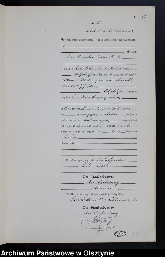 image.from.unit.number "Geburts-Neben-Register Nr 1 - 66"
