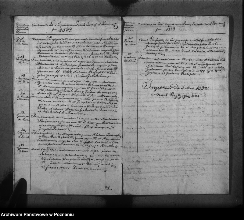Obraz 7 z jednostki "Liber baptisatorum, copulatorum, mortuorum"