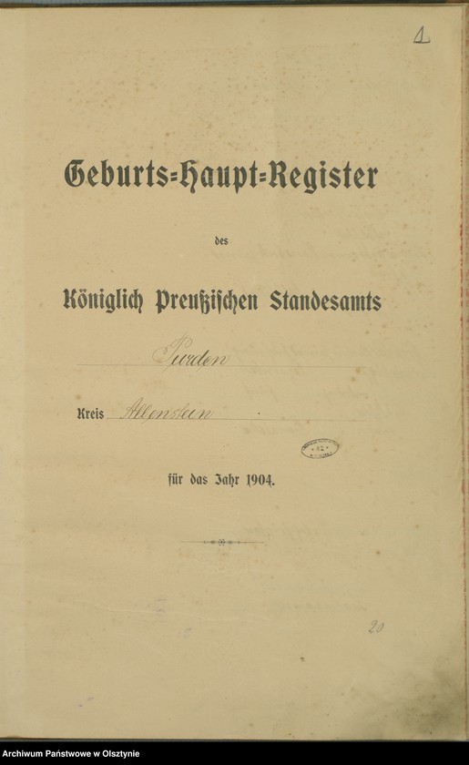 image.from.unit.number "Geburts-Haupt-Register Nr 1 - 65"